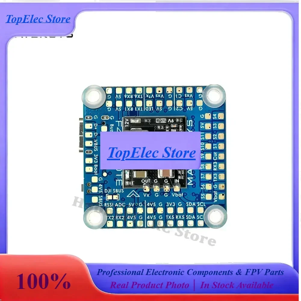 TopEsMATEK F405-HDTE F4 Flight Controller STM32F405 Built-in Dual BEC OSD Blackbox 3~12S LiPo 30X30mm For FPV Drone Instead F722