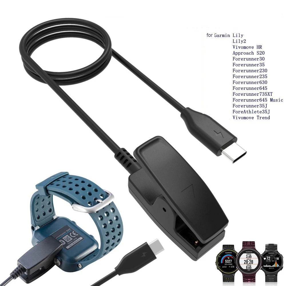 

Зарядное устройство для Garmin Lily 2, зарядный кабель, компактный портативный дизайн, защита от перенапряжения и перегрузки по току, быстрая зарядка, подключи и работай.
