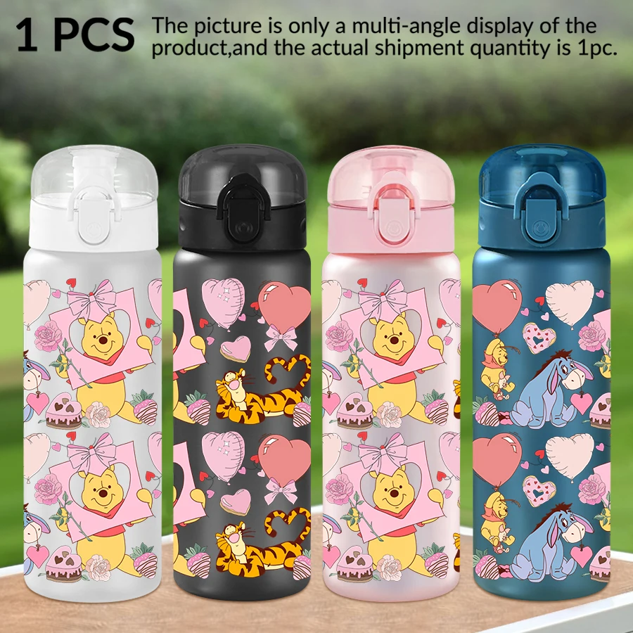 

1Pc Disney Winnie The Pooh/Donkey Tigger/Motif 26oz Plastic Water Bottle Sports Cup As Birthday/Back To School Gift