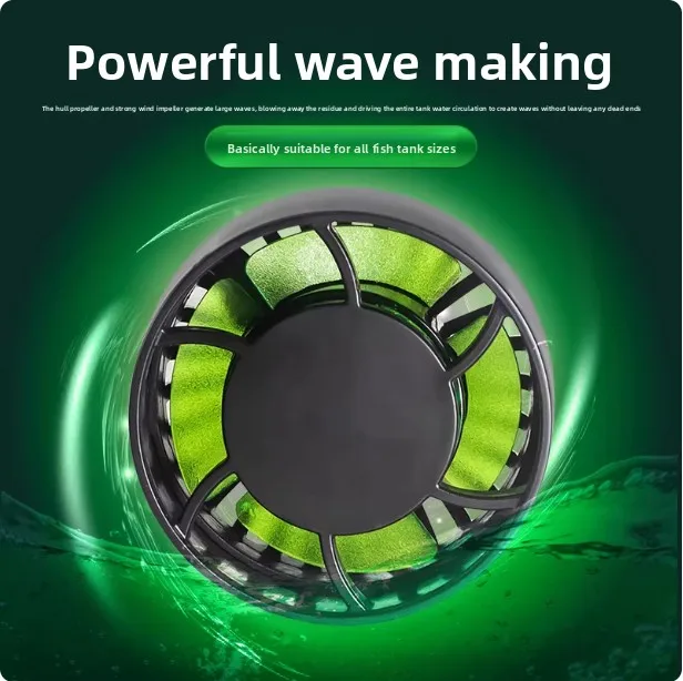 GLW DC Inverter Smart Wave Pump for Reef Aquarium Fish Tank Variable Frequency Bluetooth WiFi Plastic Box Living Room Use