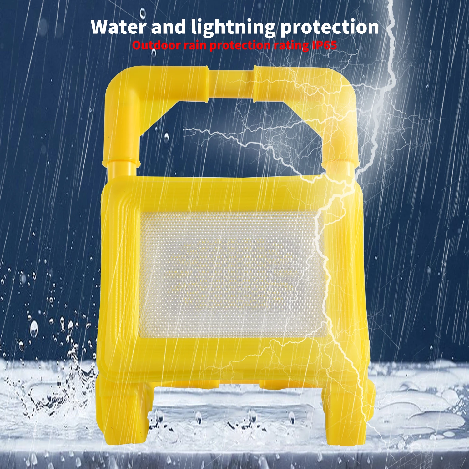 Rechargeable Solar Flood Light Outdoor Portable LED Reflector Spotlights Handheld Camping Lamp Projector Floodlight