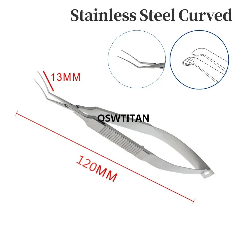 Titanium Stainless steel Inamura Capsulorhexis Forceps Ophthalmic Pet Surgical Instruments