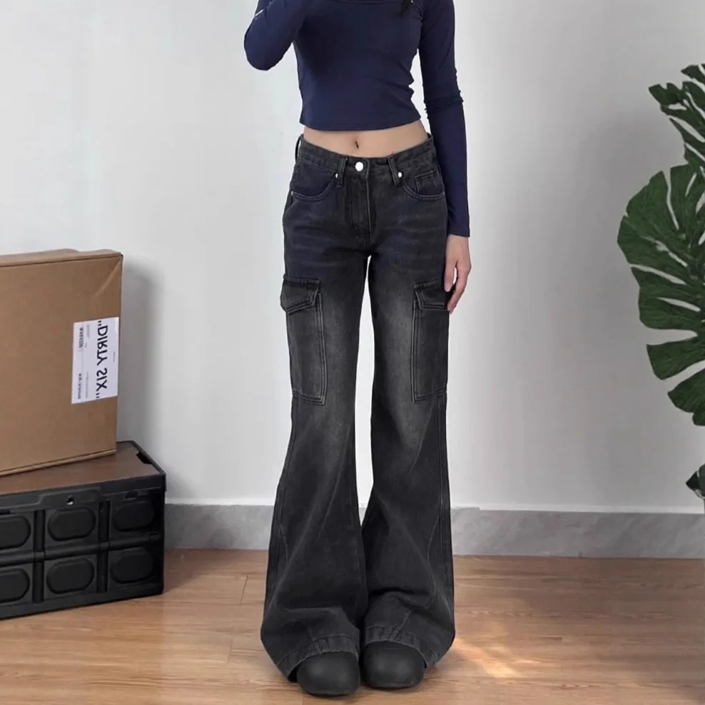 

Women's Low-rise Straight-leg Wide-leg Flared Jeans