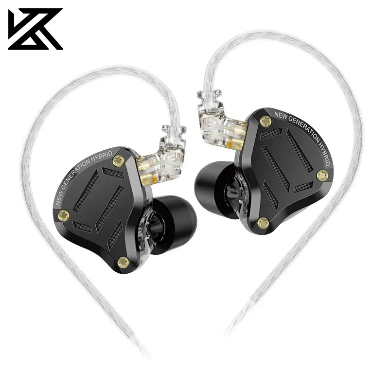 

KZ ZS10 Pro 2 HIFI Earphone, In Ear Bass Earbud 4-Level Tuning Switch Metal Headphone, Monitor Sound Noise Reduction Headset