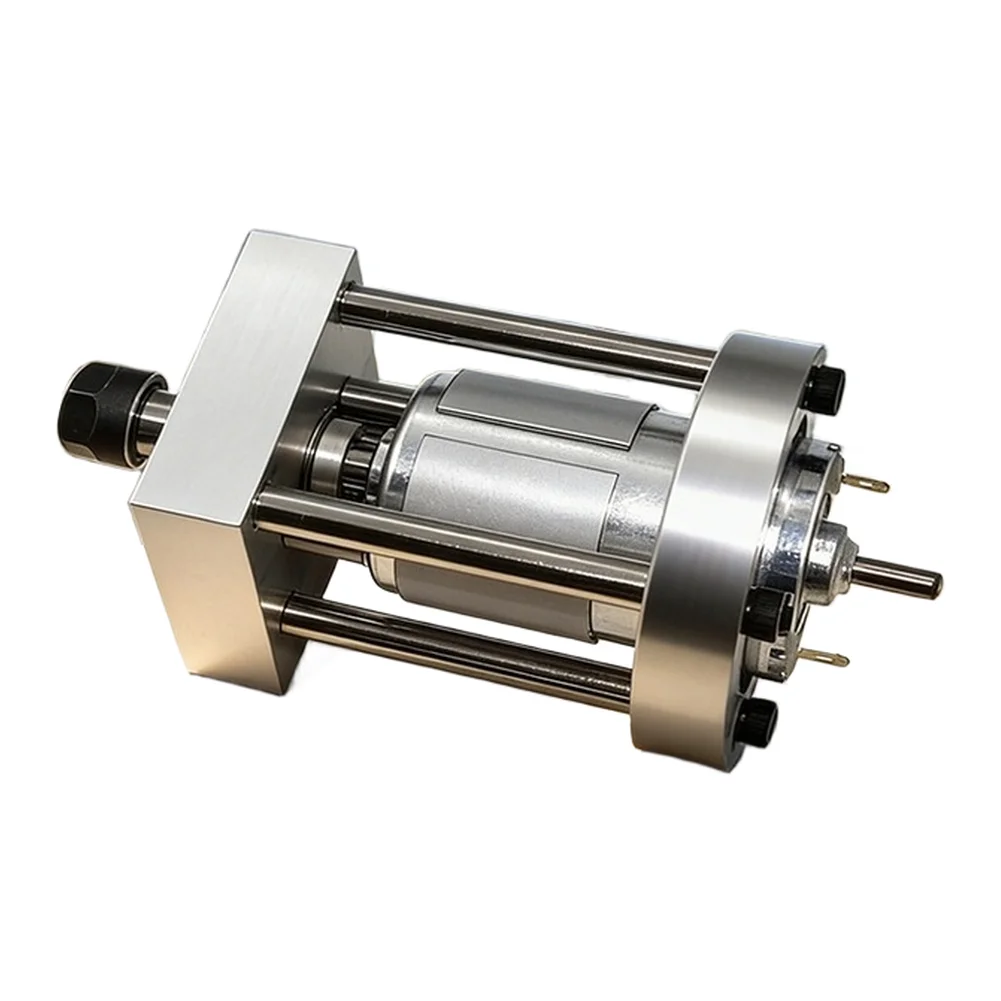 Metal Body Spindle Motor 96W 12-24V for Milling Grinding Lathe Conversion Compact 165x5cm Size ER11 Compatible