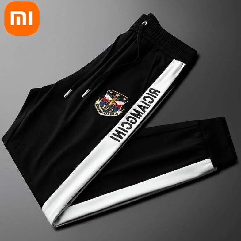 Xiaomi mijia men's ice silk nine-point pants summer GG letter breathable quick-drying skin-friendly sports ankle-tied trousers