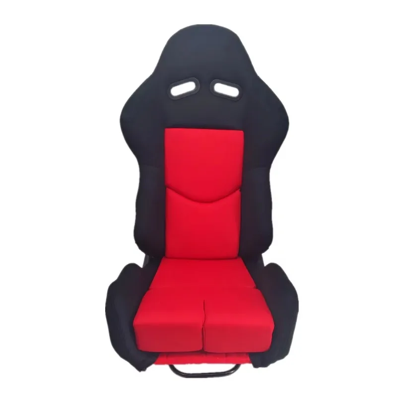 Red Black Fabric Carbon Fiber Racing Seats Bucket Car Fiberglass Seat Come With Double Slider