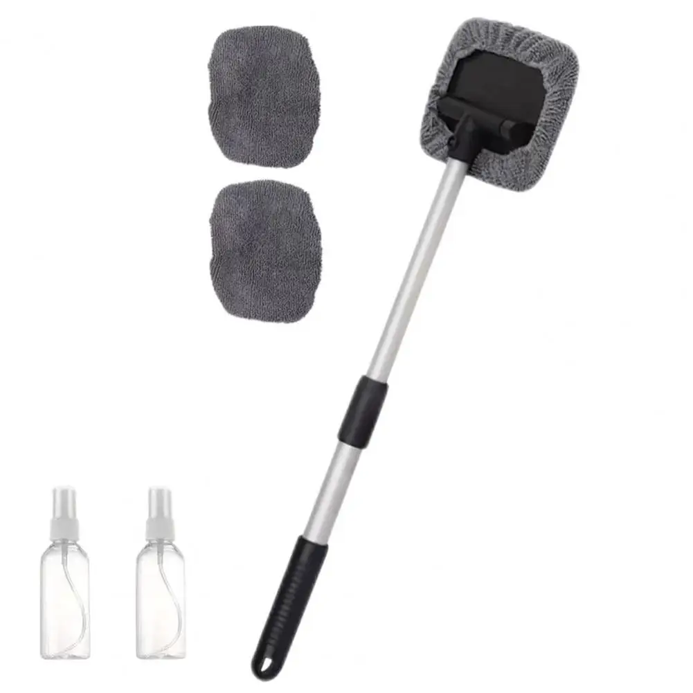 

Cleaning Brush Expandable Car Window Cleaner Windshield Window Cleaner Tool with Long Handle Dirt Remover Brush Washable Pads