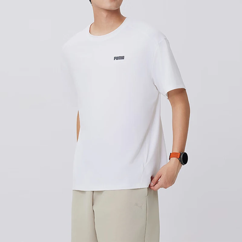 

Puma Genuine 2025 Summer Men's Minimalist Casual Loose Knit Short-Sleeve 690192-02
