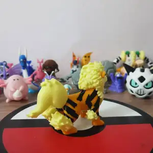Anime Arcanine Growlithe Kartun Karakter Proporsi Dunia 1: 20 Diy 3D Printing Kawaii Karakter Desktop Model Mainan Anak Hadiah 12 pertumbuhan penjualan terbaik - №