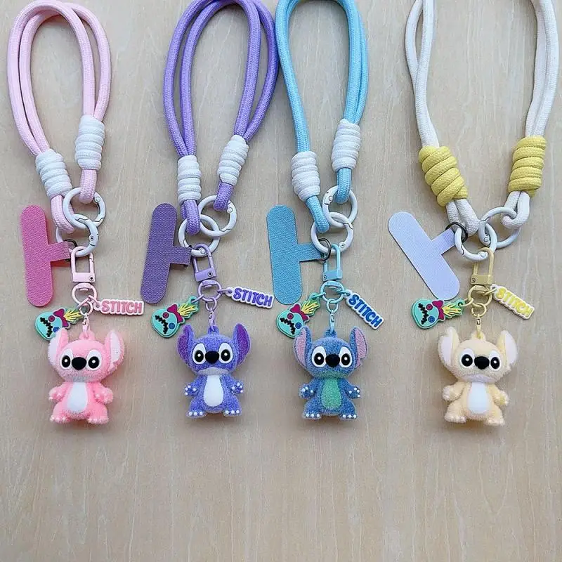 

Anime Lilo and Stitch Phone Lanyard for Teens Braided Anti-Loss Strap Cute Colors Keychain Accessory Christmas Halloween Gifts