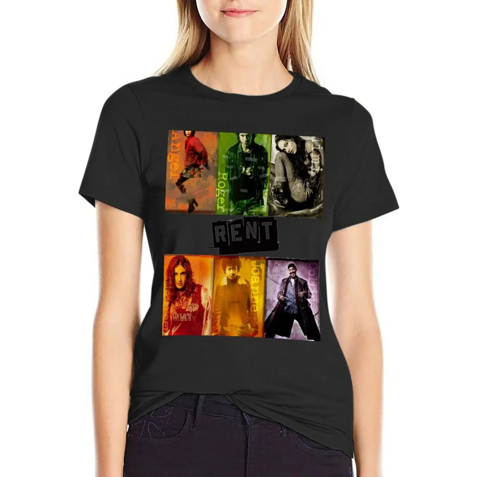 

Rent the Musical T-shirt Aesthetic clothing Female clothing plus size t shirts for Women loose fit