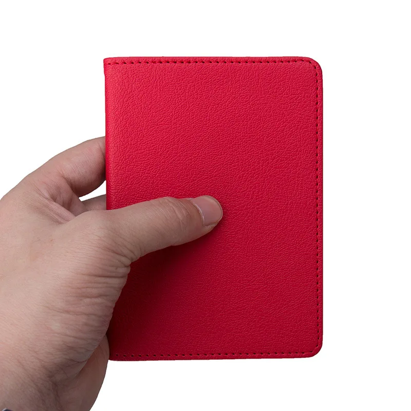 Funda de pasaporte con nombre personalizado, billetera de viaje con Fuente Grande, color dorado