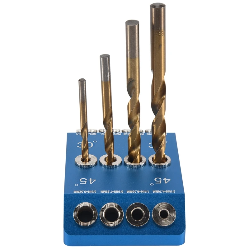 30 45 90 도 각도 드릴 가이드 지그, 멀티 앵글 드릴링용 금속 드릴 지그, 케이블 난간 지연 나사 키트