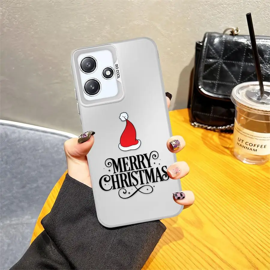 عيد الميلاد قبعة الأزياء حالة الهاتف ل Xiaomi Redmi 13 12C 12 A4 A1 A3 A2 زائد 13C 14C A3x لينة غطاء #4