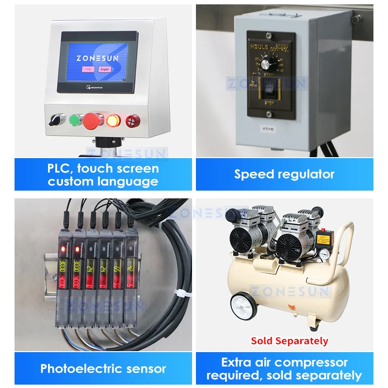 ZONESUN Perfume Filling Capping Machine 2 Nozzles Small Volume Liquid Filler Cologne Fragrance Scent ZS-AFC17