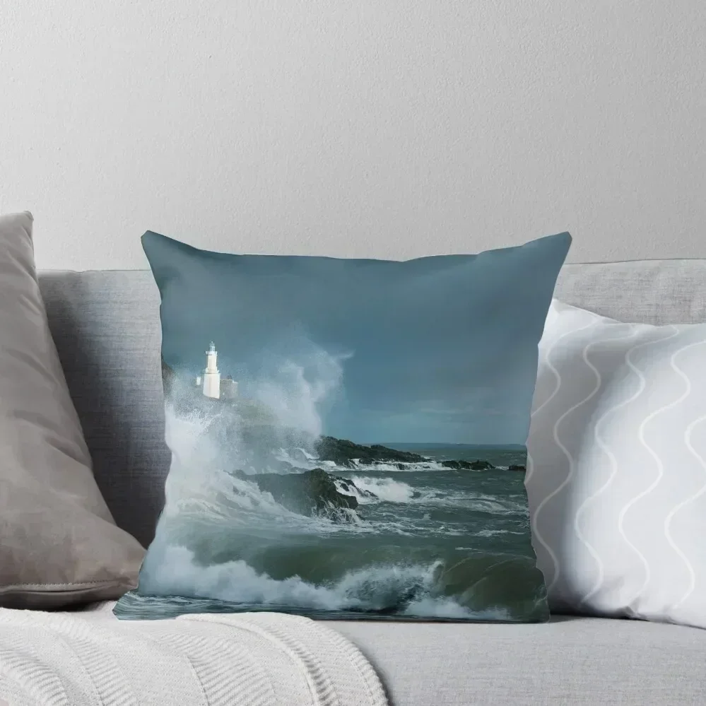 

Storm Doris Bracelet Bay, Mumbles, Gower, South Wales. Throw Pillow Pillow Cover Sofa Pillow Cover pillows decor home