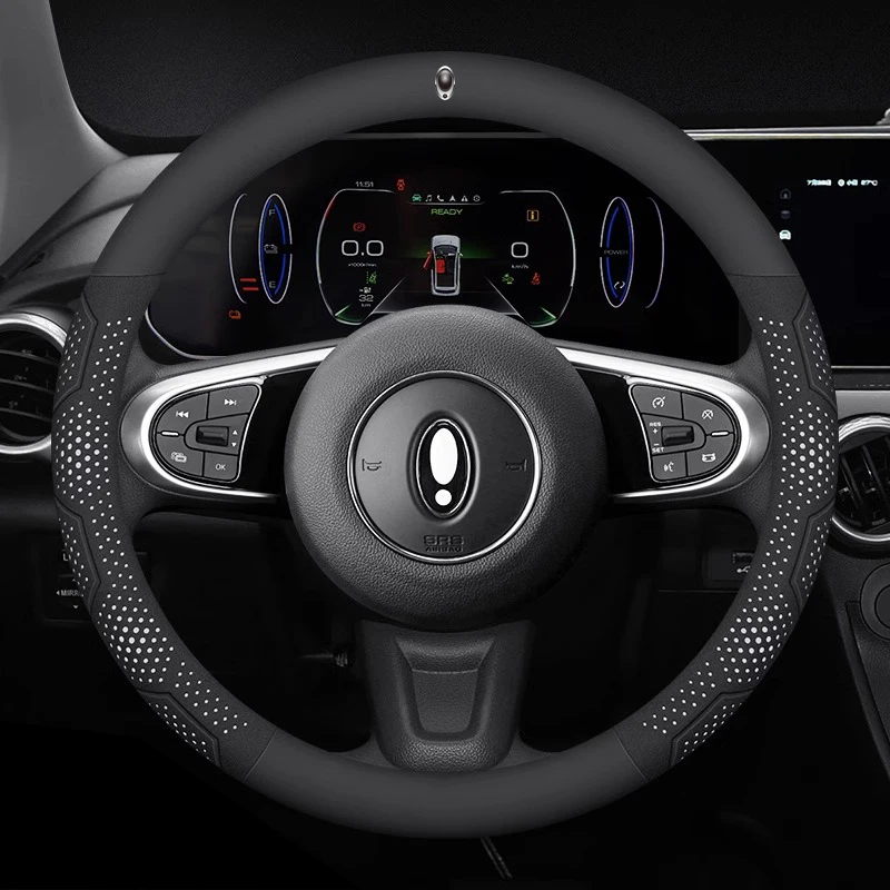 للجدار العظيم ORA iQ جيد القط GT غير تقليدي القط الباليه القط EV فلاش القط ألياف الكربون الجلد المدبوغ غطاء عجلة توجيه سيارة اكسسوارات السيارات