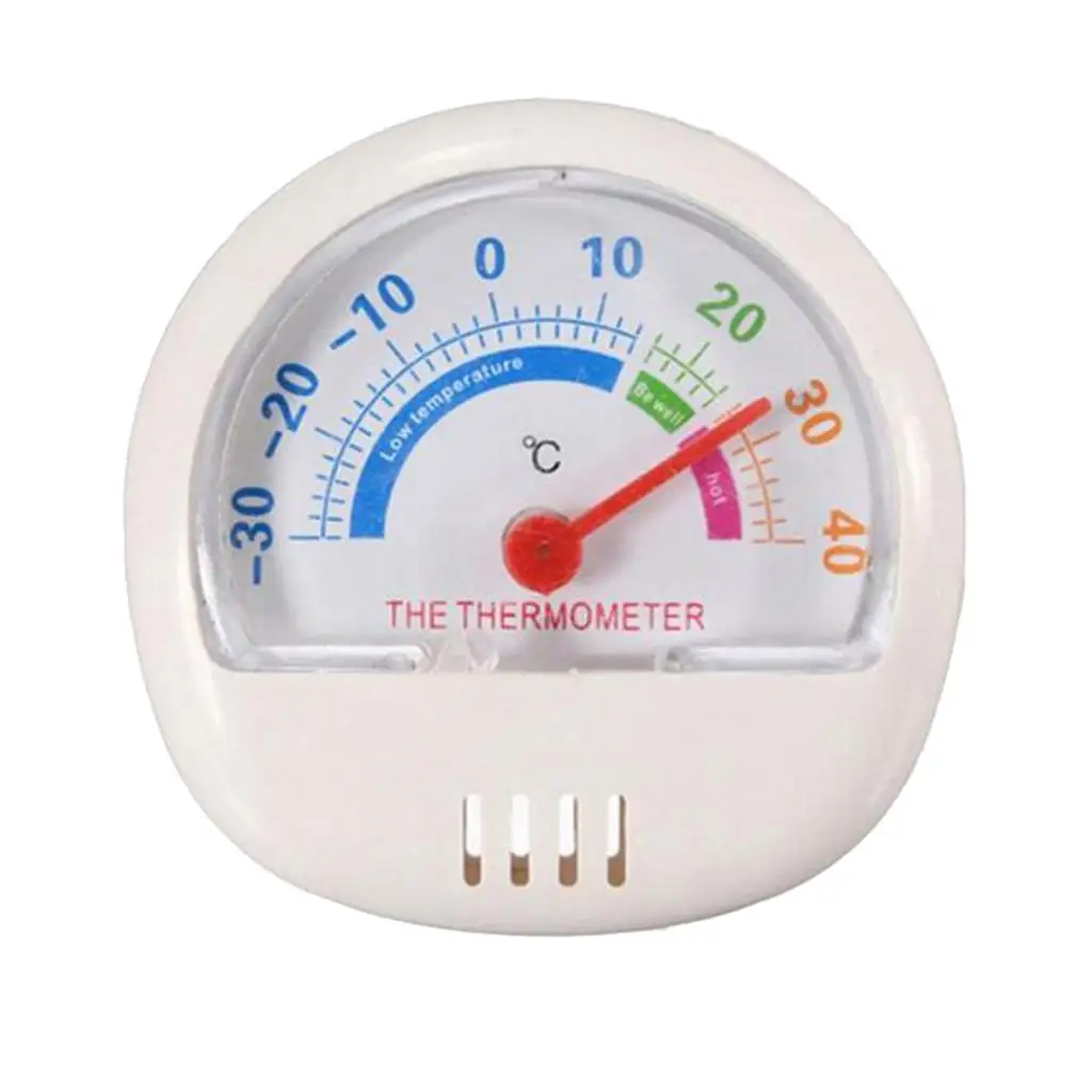 3-4pack Kitchen Craft ABS Plastic Refrigerator & Freezer Dial Thermometer White