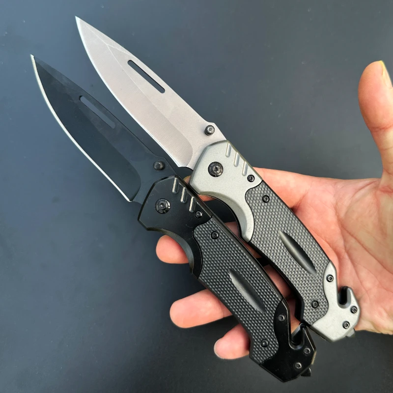 

New outdoor camping folding knife, edc self-defense survival knife, mountaineering adventure multi-purpose pocket knife