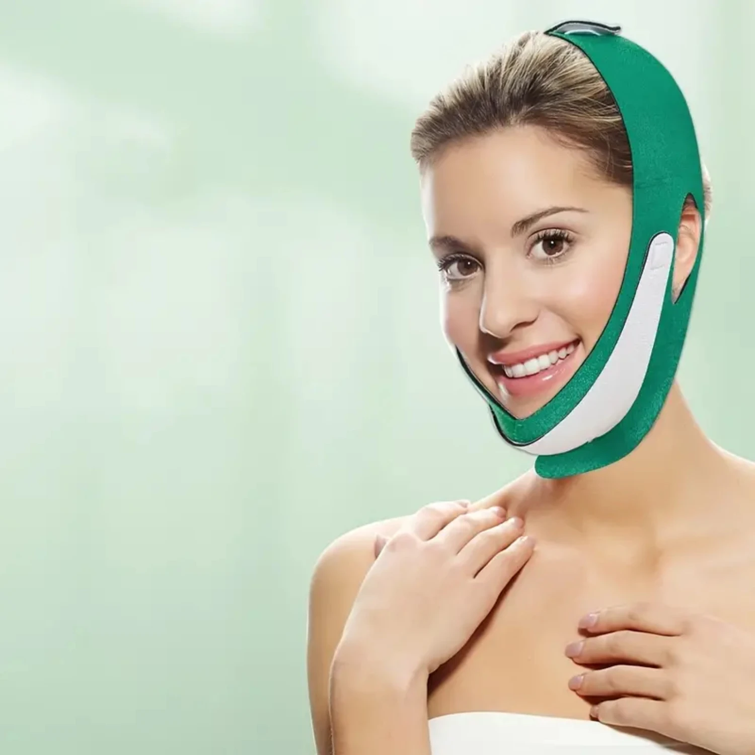 肌引き締め顔痩身ベルト - V字型二重あご引き締め、肌を引き締めてリフトアップし、しわを軽減し、Sを強化します。