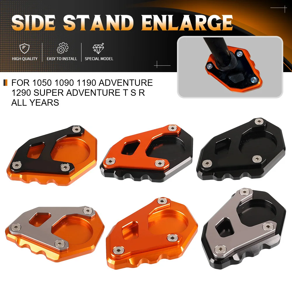 

For 1050 1090 1190 1290 Adventure/1290 Super Adventure R Motorcycle CNC Kickstand Foot Side Stand Enlarger Plate Kickstand