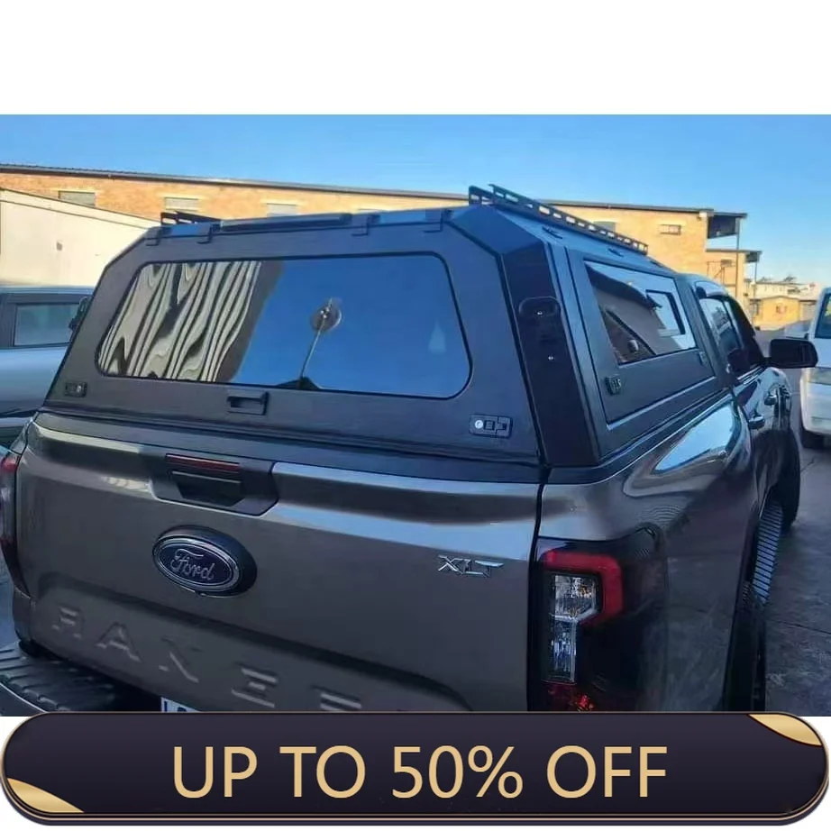 

Deren High QualitOverlanding Canopy Heavy-Duty Steel Bed Cap for Ford Ranger Roof Rack Ready Camping&Off-Road Truck Camper Shell