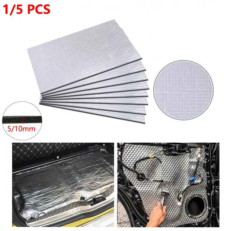 Auto Soundproofing Heat Insulation Mat Car Hood Noise Deadening Pad For Enhanced Vehicle Quietness And Comfort 5/10mm