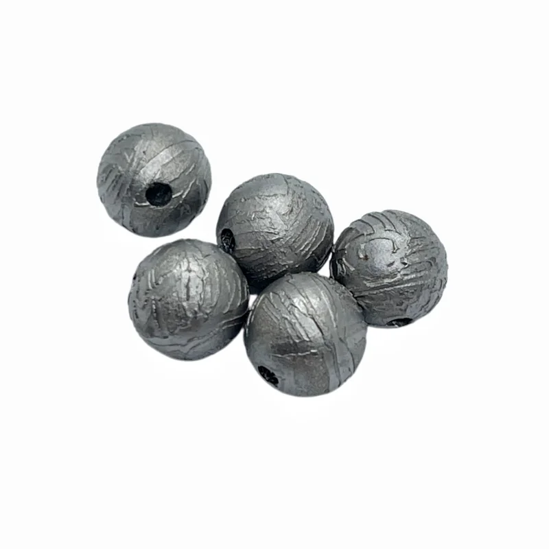 Muonionalusta Meteorite Sphere Bead Natural Widmanstatten Texture Meteorite Bead DIY Jewelry Making Collectible