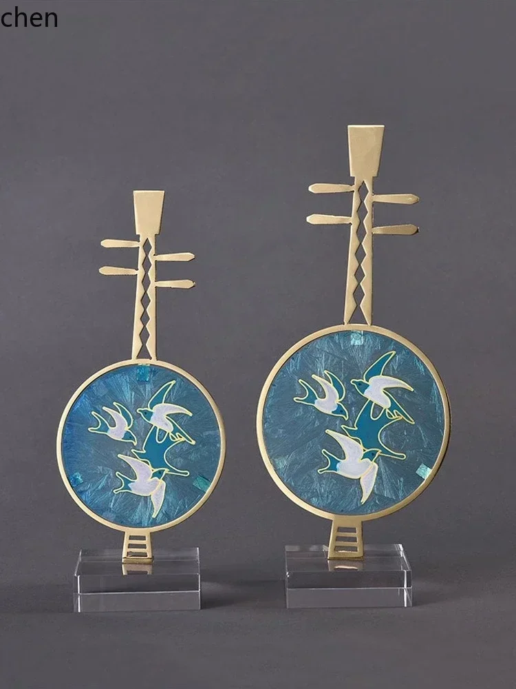 BJ-12   Entrance Hallway Ancient Style Ornament Art Decoration Office Pipa Display
