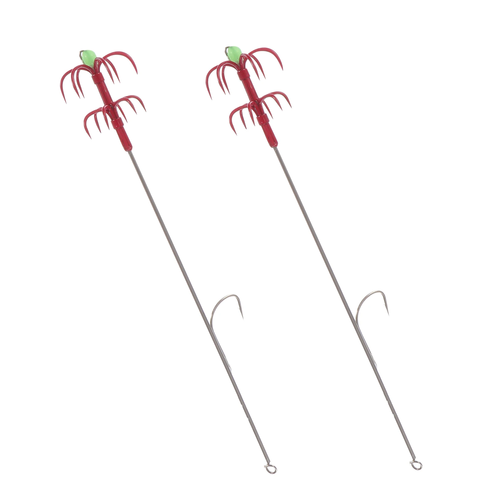 

2pcs Stainless Steel Multi-Use Group Hook Hard Treble Fishing Hooks Corrosion Resistant Double Layer Umbrella for Outdoor