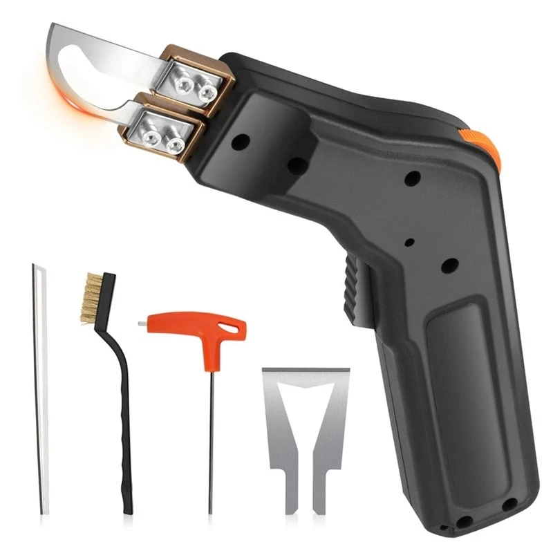 F-F 300W Hot Knife Foam Cutter 0-600℃ Rope Cutter With Cooling System Styrofoam-Cutter Electric With 3 Blade, EU Plig EU Plug