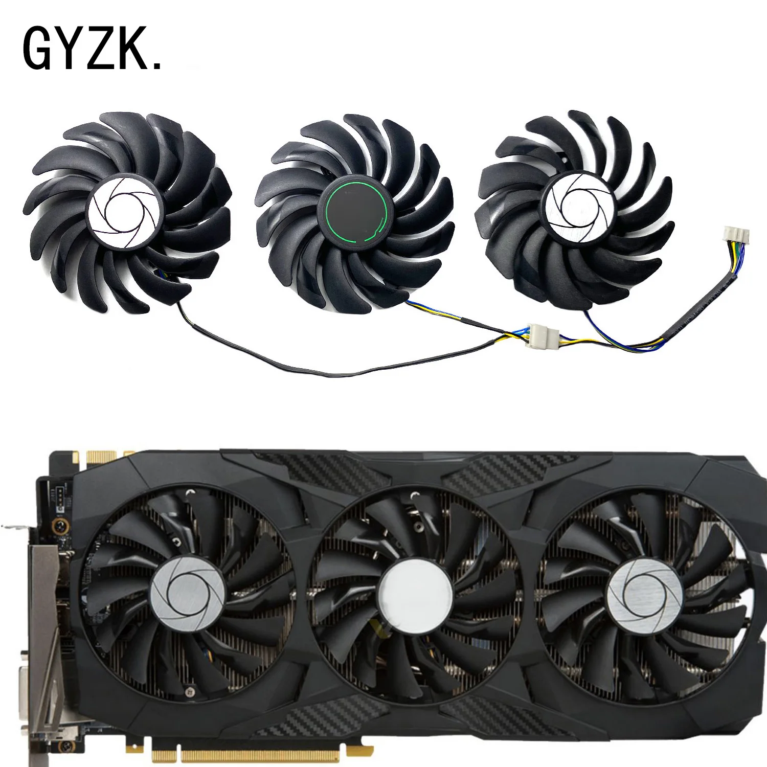 New For MSI GeForce GTX1070 1070ti 1080 1080ti DUKE OC Graphics Card Replacement Fan PLD09210S12HH