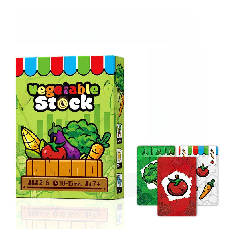 

Vegetable Stock Card Game Small Farmer Scoring Logic Thinking Tabletop Game Cards Board Game Playable Collectible Cards