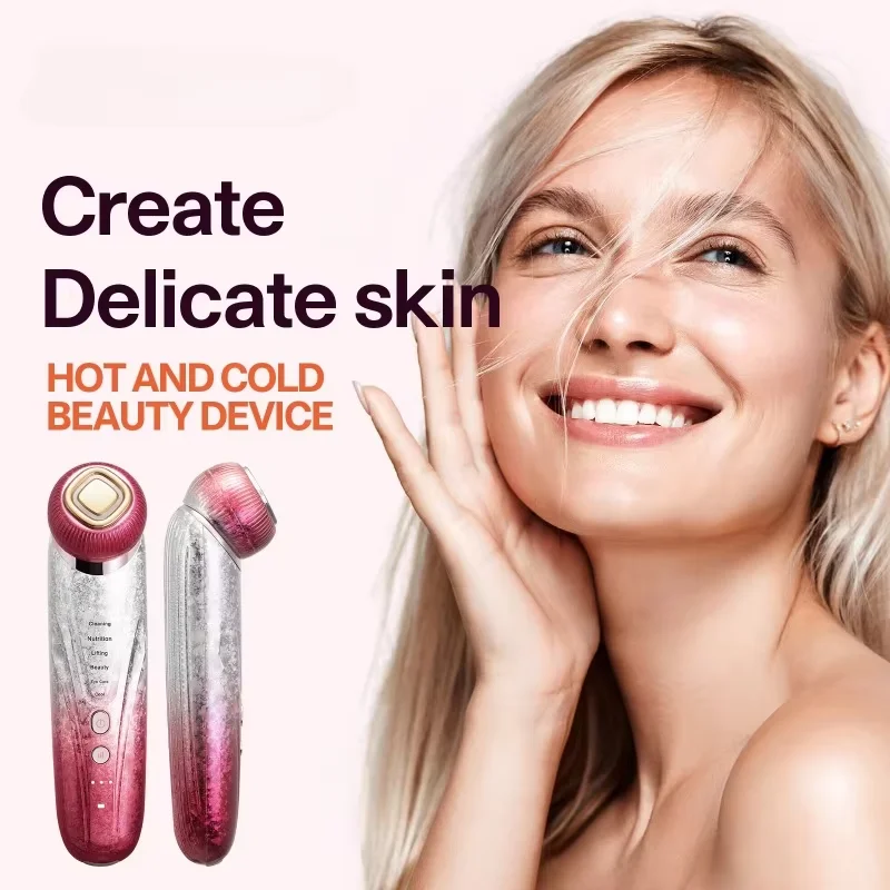 

Home Use Handheld Facial Beauty Massage Ice Compress LED Skin Tightening Beauty Instrument