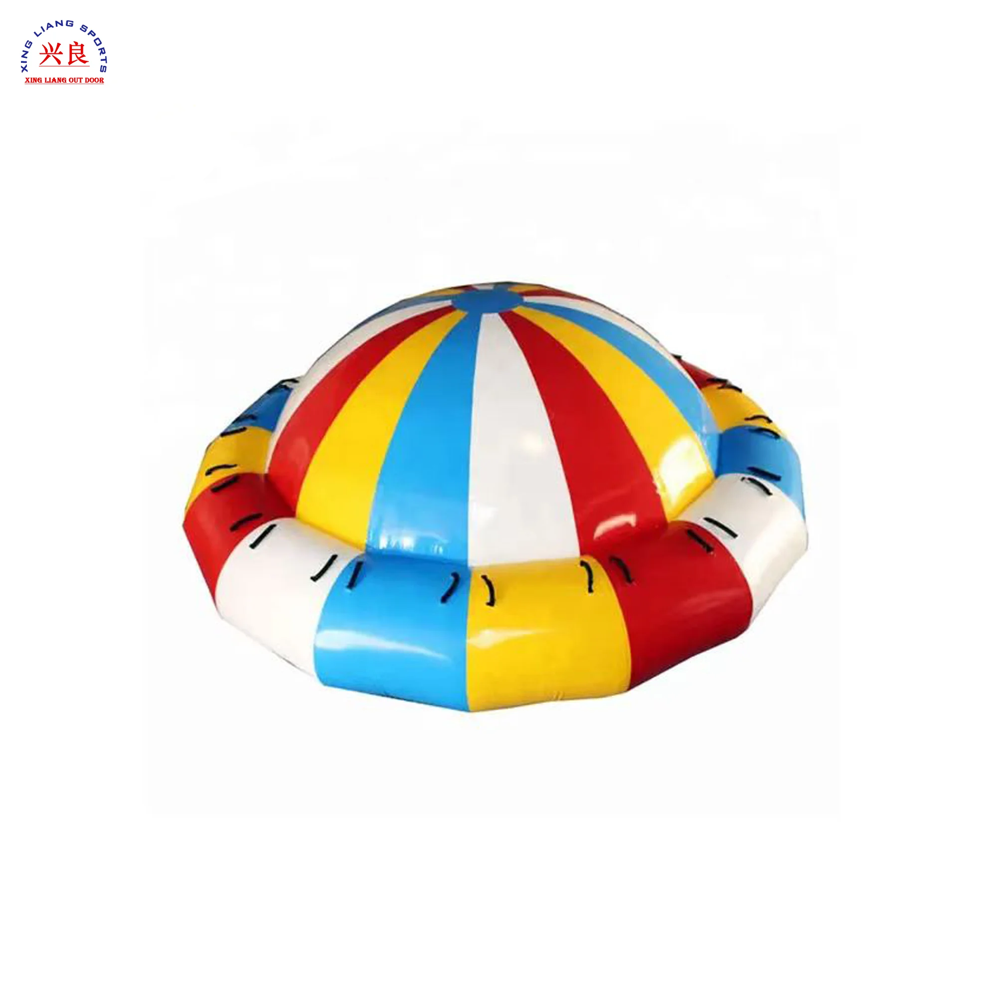 ของเล่นน้ํา Inflatable Disco Boat Towable Tube น้ําแท็กซี่เรือ Inflatable Flying Disco Boat สําหรับกีฬาทางน้ํา