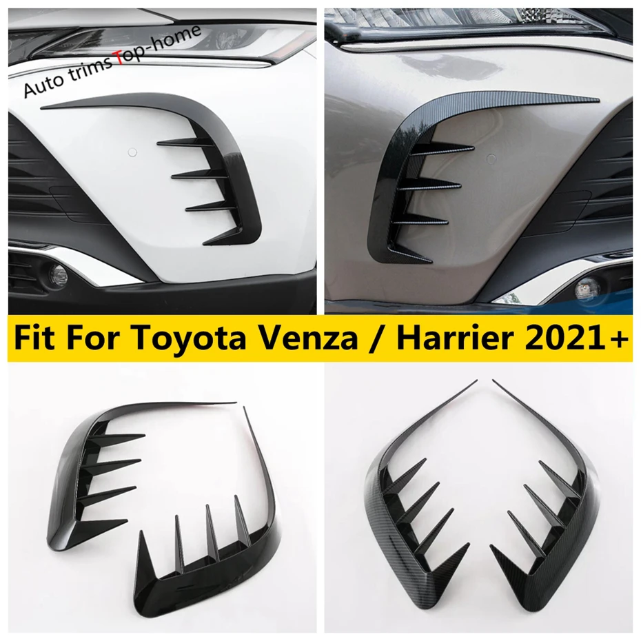 

Front Fog Light Lamp Eyebrow Eyelid Knife Decor Stripes Cover Trim Fit For Toyota Venza / Harrier 2021 - 2024 Accessories