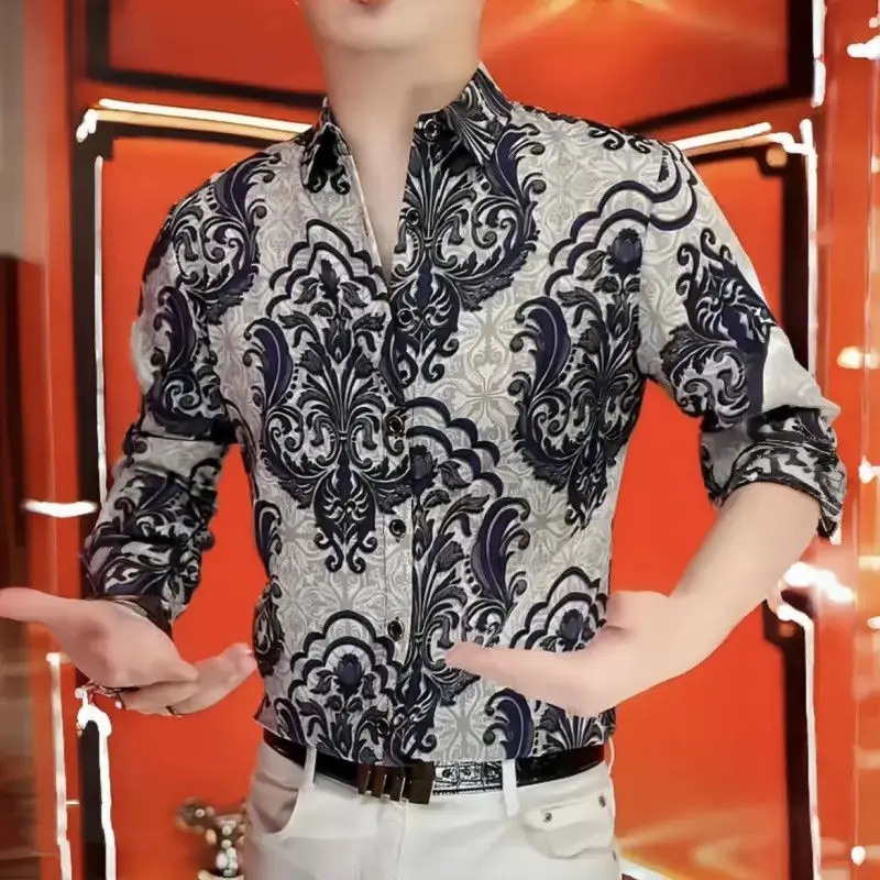 

Faionable Casual Men's Long Sve irt High Quali Luxury Busin Casual Versatile Breathable Polyester Fiber Autumn 2025