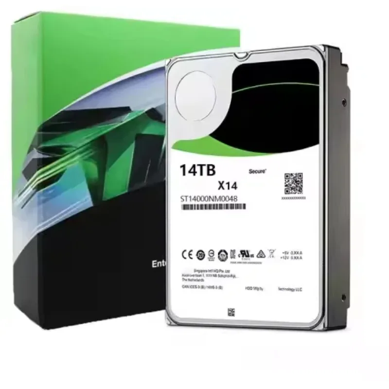 2pcsSt14000Nm0048 Exos X14 Series 14Tb 700Rpm Sas 1Gb/S 56Mb Cache 51E محرك الأقراص الصلبة 3.5 بوصة