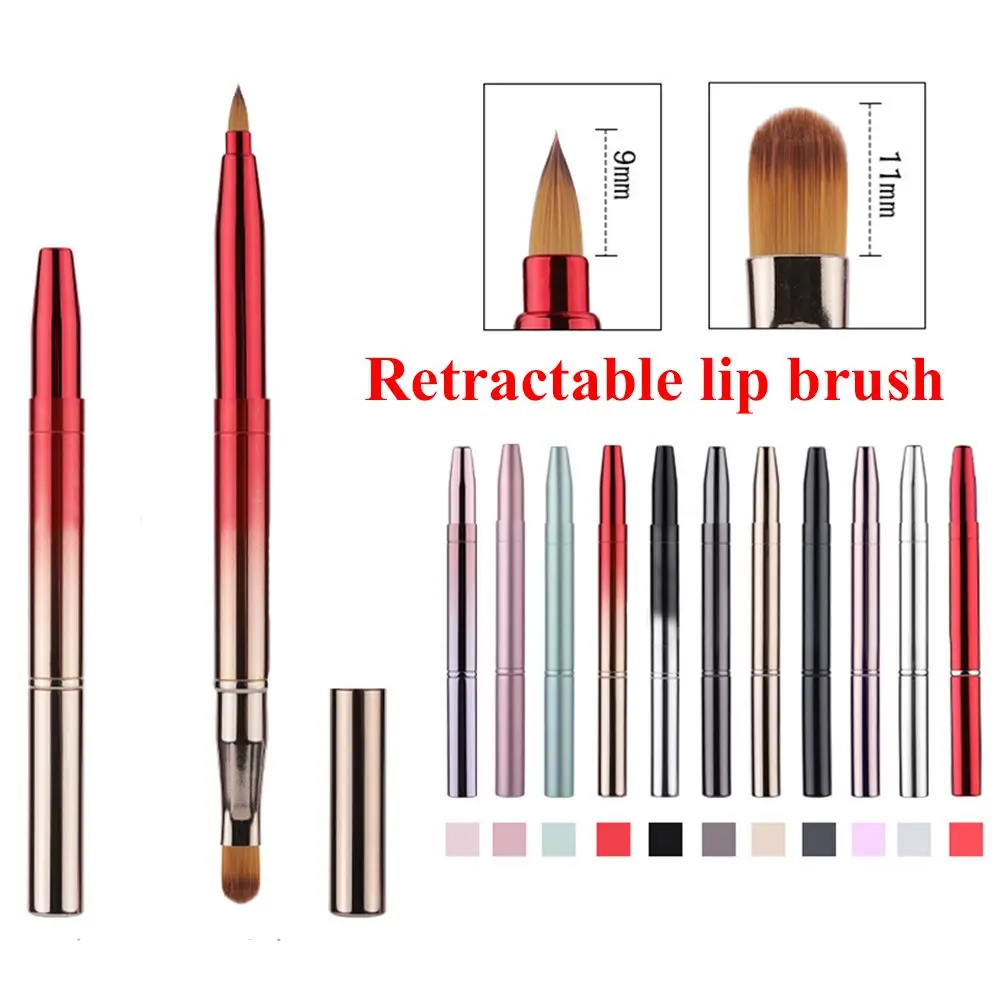 Portable Creative Double head Women Beauty Make Up Tool Cosmetic Brush Lip Brush Lipstick Applicators Lip Gloss Wands