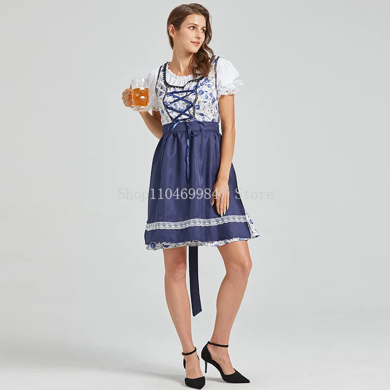 성인 유럽과 미국 드레스 뮌헨 옥토버 페스트 의상 파티웨어 코스프레 메이드 의상 v 넥 드레스 할로윈 여성