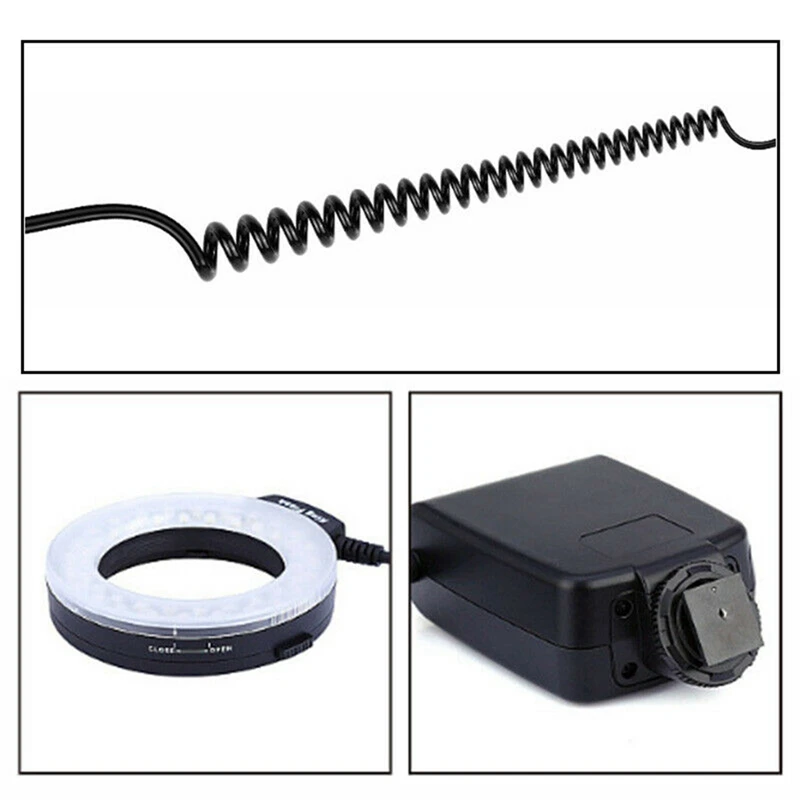 Macro LED แหวนแฟลชชุด 8 แหวนอะแดปเตอร์สําหรับ Canon Nikon Pentax Olympus Panasonic DSLR กล้องแฟลช