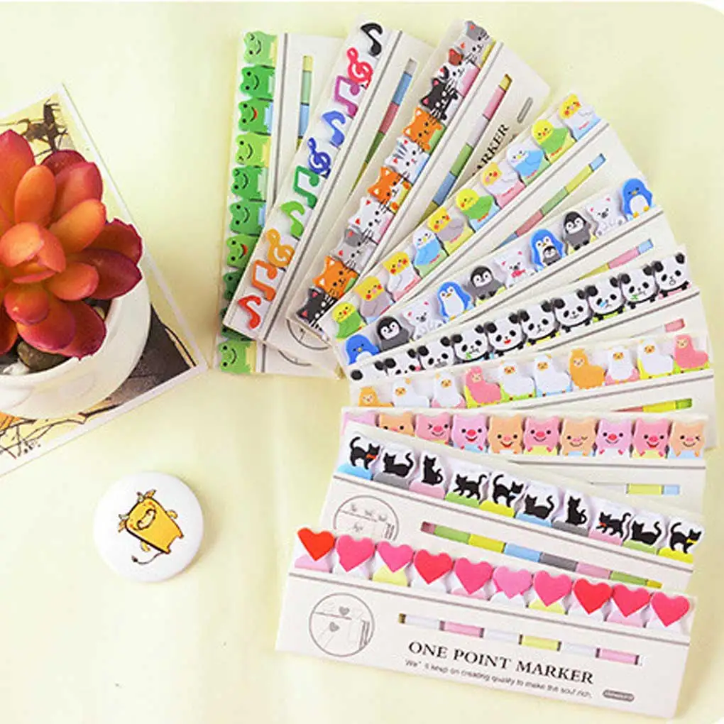 Convenience Sticker Cartoon Bookmark Note Marker Students Children