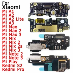 Charging Port For Xiaomi Mi Mix 2S Max 2 Note 3 Play A1 5X A2 Lite 6X A3 Redmi S2 Pro Charge Board Usb Connector Parts