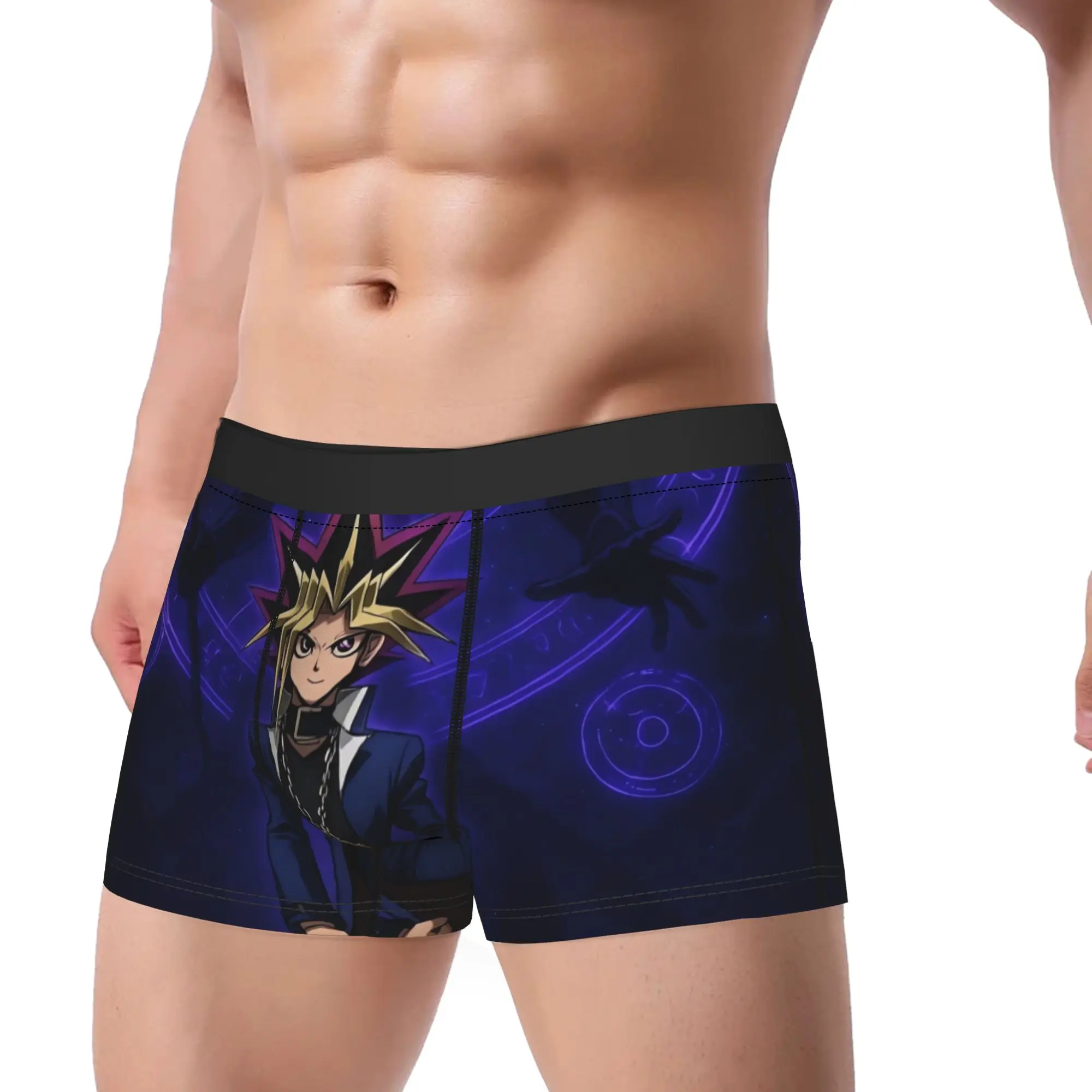 Yu-Gi-O Underwear  Pattern Boxershorts High Quality Men's Underpants Comfortable Shorts Briefs Birthday Gift