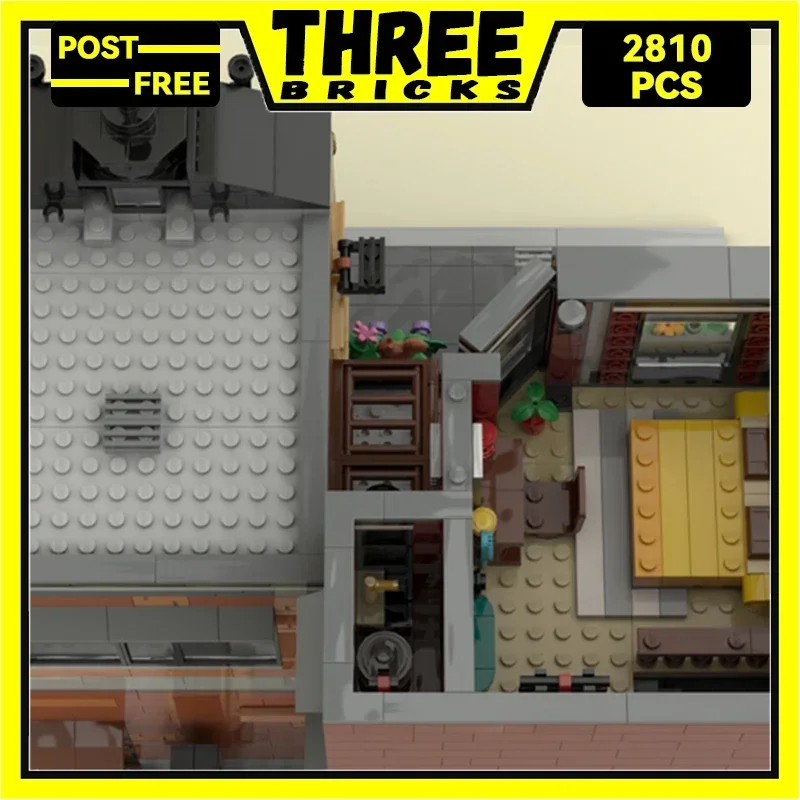 ThreeBricks Moc اللبنات عرض الشارع نموذج سلسلة المباني الحضرية 10312 الطوب التكنولوجيا لتقوم بها بنفسك لعب للأطفال هدايا الأطفال