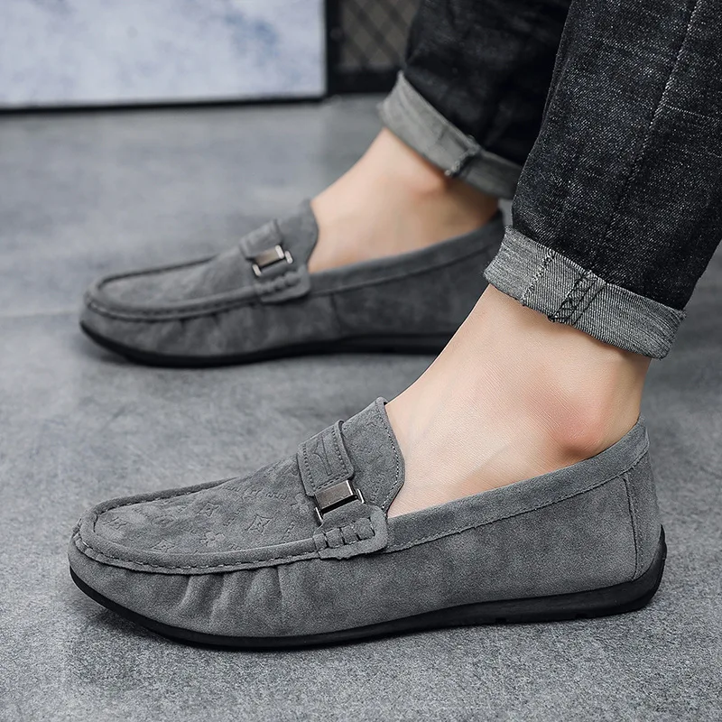 

Fashion trendy men's casual single shoes anti slip outdoor men's driving shoes loafers shoes