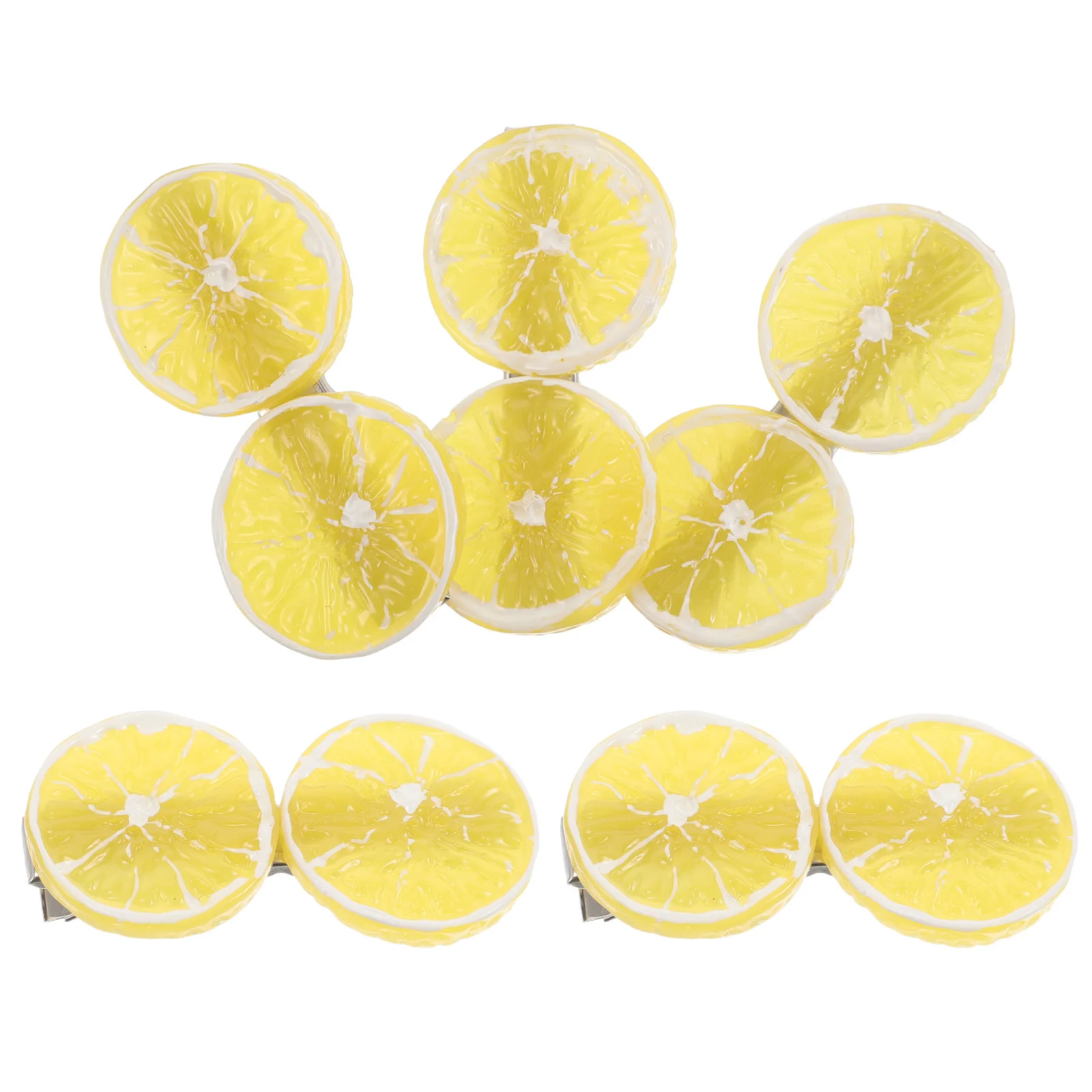 

5Pcs Fruit Hair Clips Lemon Slice Barrette Cute Summer Hair Accessories Party Styling Women Lemon Claw Clip