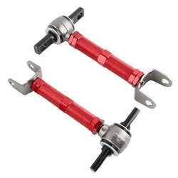 Metal Adjustable Rear Control Camber Arms for 01-05 Honda Civic 02-06 Acura RSX,2PCS,Red