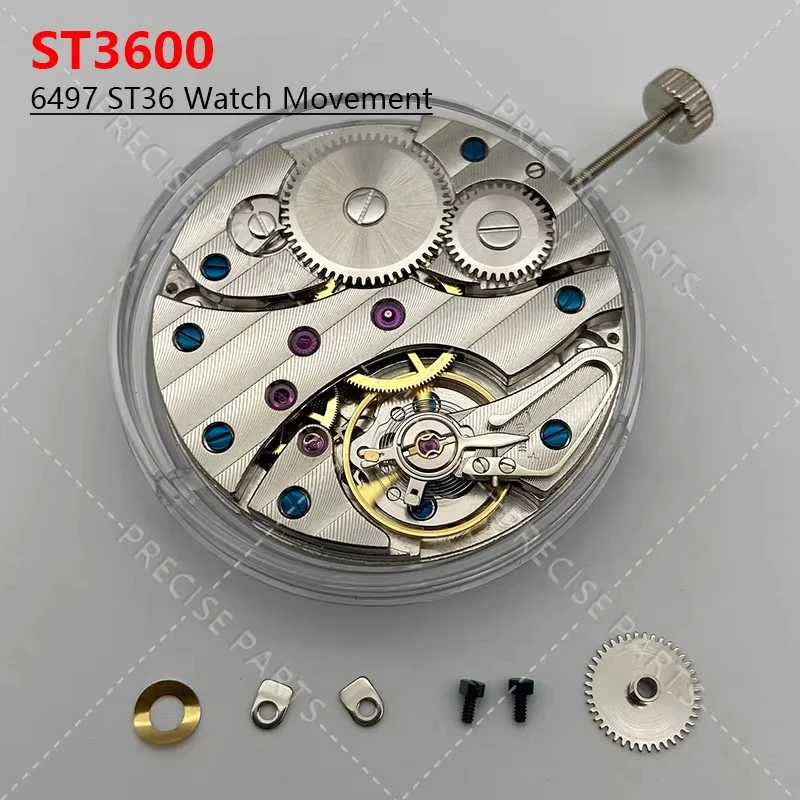 新しいシーガル-st3600-機械式ムーブメントメンズ腕時計-eta-6497-17-宝石ケースフィッティング修理部品付き